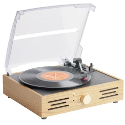 Platine vinyle vintage enceinte bluetooth 2en1 < Gifi Discount