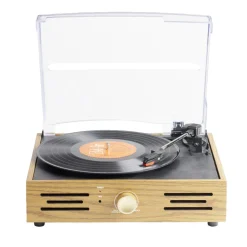 Platine vinyle vintage enceinte bluetooth 2en1 < Gifi Discount