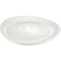 Plat lapin en relief dolomite blanc 23x18xH2,5cm < Gifi Sale