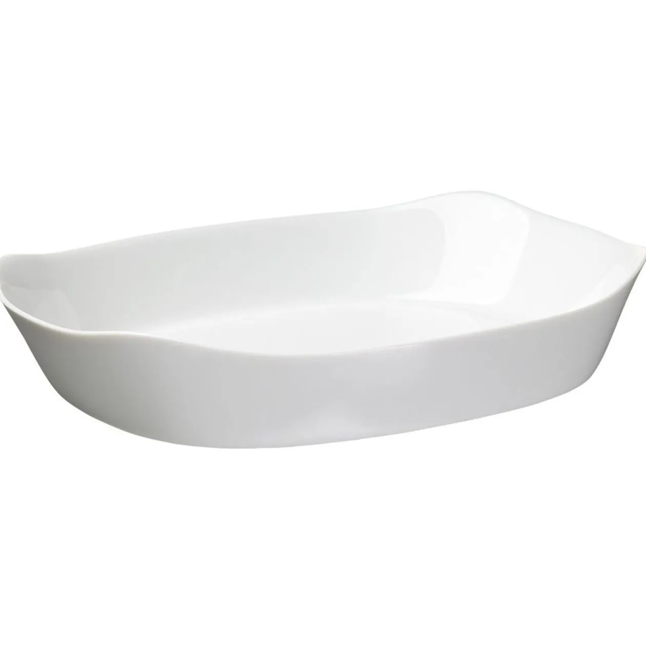 Plat rectangulaire en opale couleur blanc 30x22cm