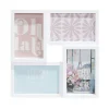 Pêle mêle plastique noir 27,5x27,5cm pour 4 photos 10x15cm (2 modèles)