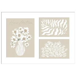 Pêle-mêle 3 vues contour bois 27x37cm (2 modèles) < Gifi Online