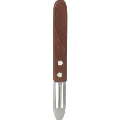 Éplucheur inox manche ergonomique en bois