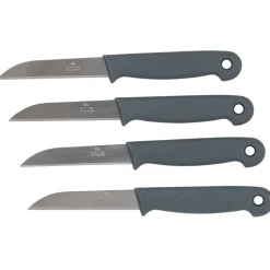 Éplucheur 4pcs en acier + plastique noir/blanc/gris/rouge < Gifi Sale