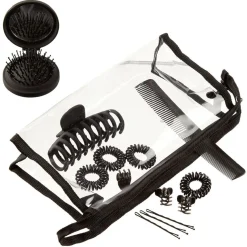 Pochette avec accessoires cheveux femme