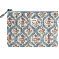 Pochette cosmétique Indie plate polycoton matelassée 23x16cm (2 modèles) < Gifi Hot