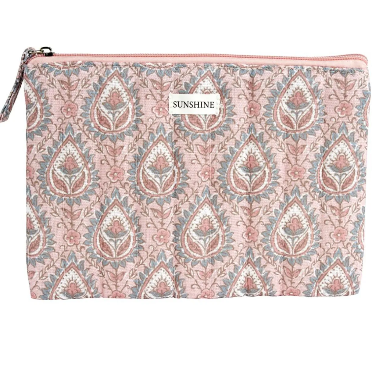 Pochette cosmétique Indie plate polycoton matelassée 23x16cm (2 modèles) < Gifi Hot