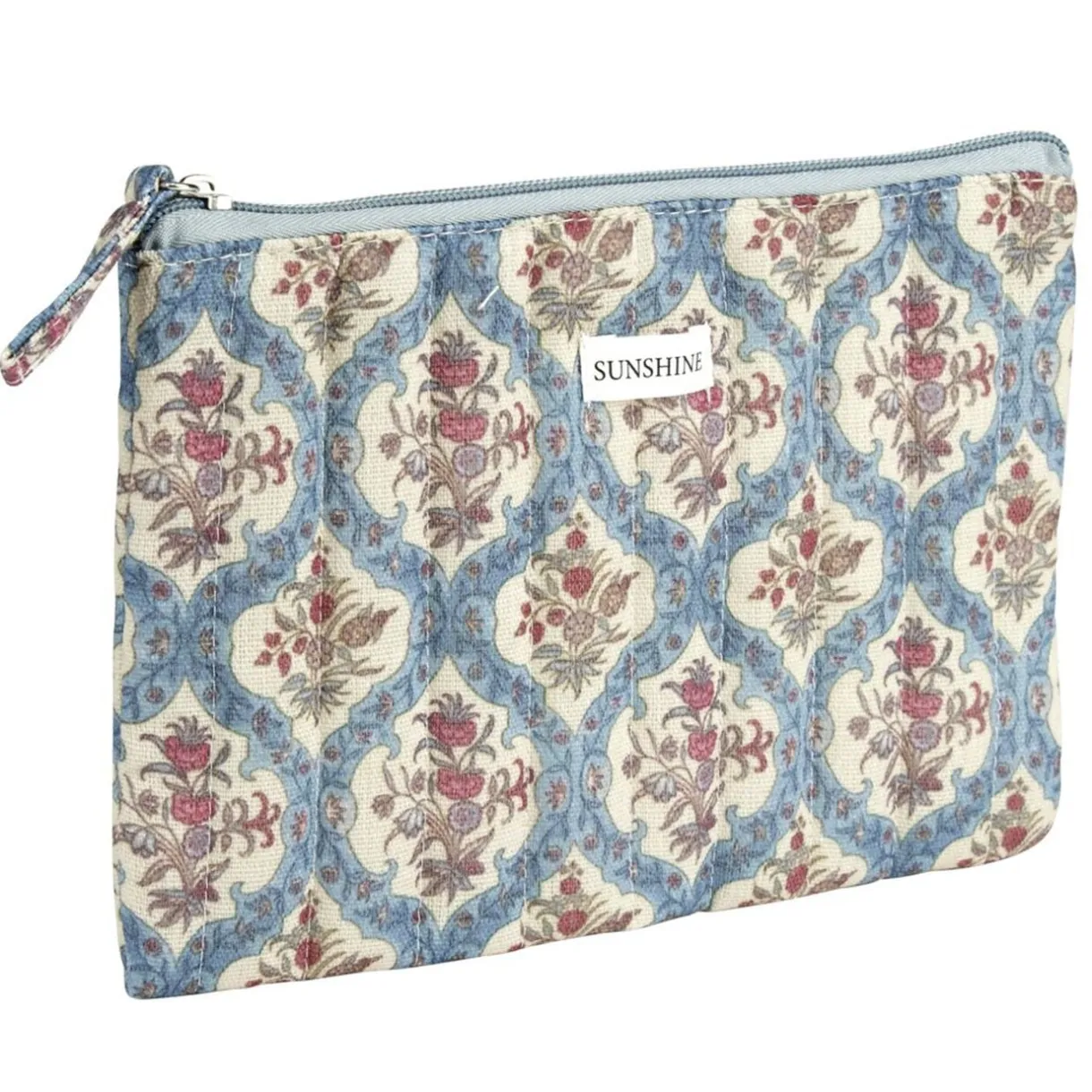 Pochette cosmétique Indie plate polycoton matelassée 23x16cm (2 modèles) < Gifi Hot