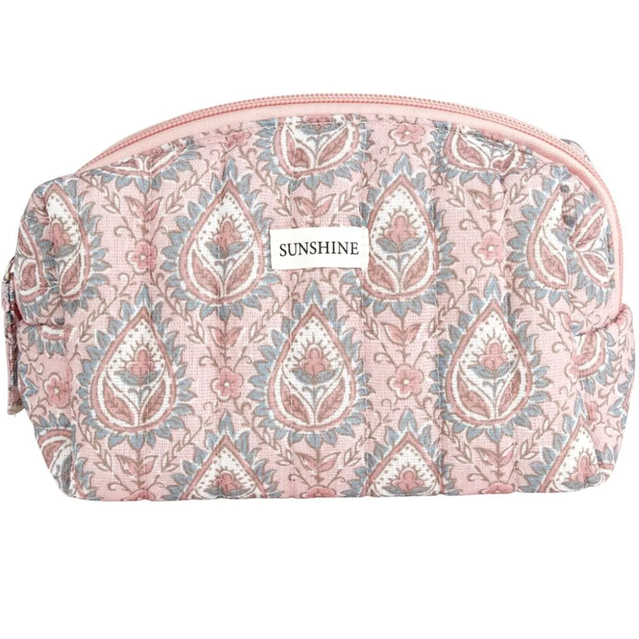 Pochette cosmétique Indie polycoton matelassée 19x8x10cm (2 modèles)