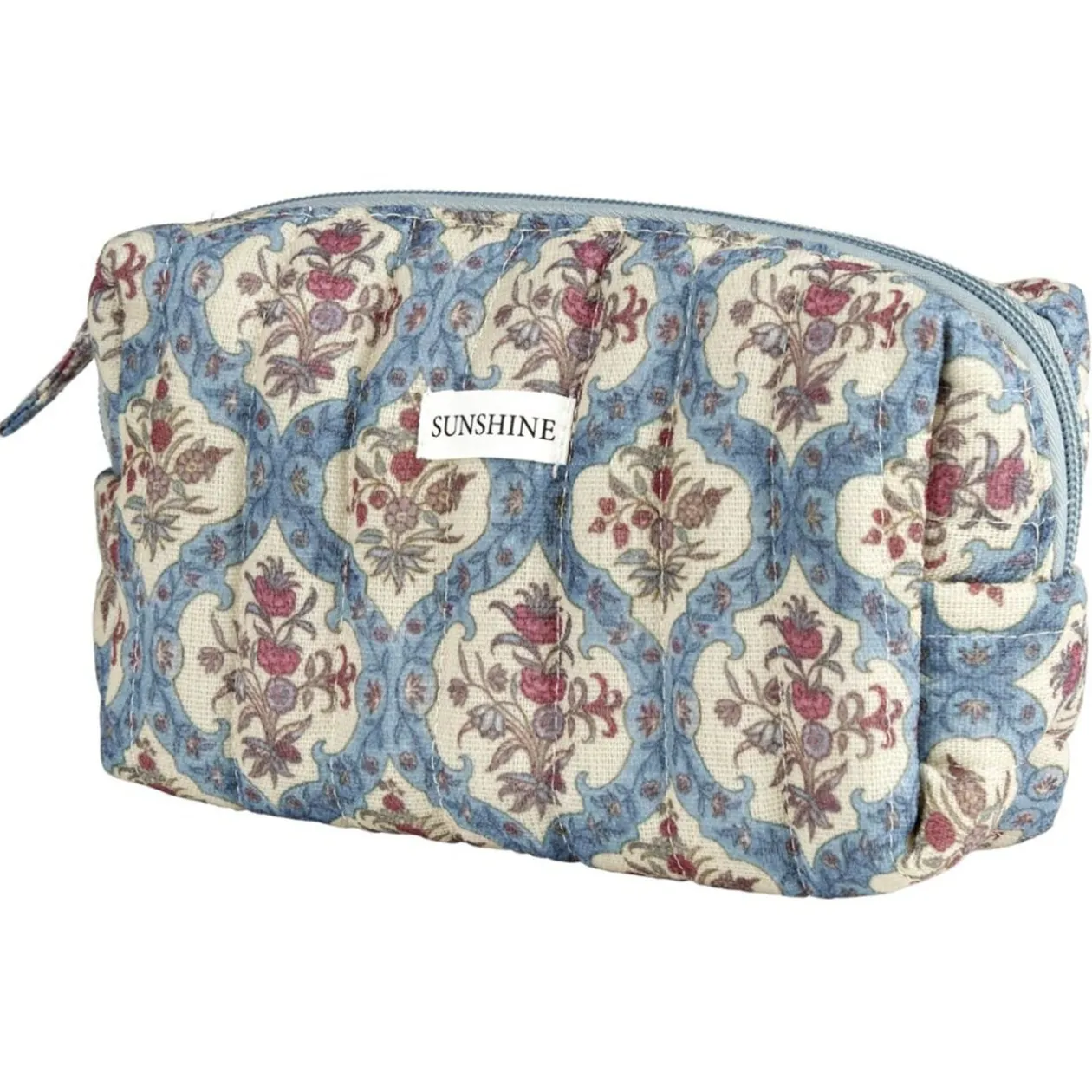 Pochette cosmétique Indie polycoton matelassée 19x8x10cm (2 modèles)