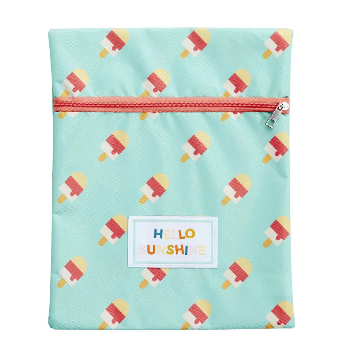 Pochette de plage PVC motif glaces Hello Sunshine bleue 21,5x27cm (2 modèles) < Gifi Online