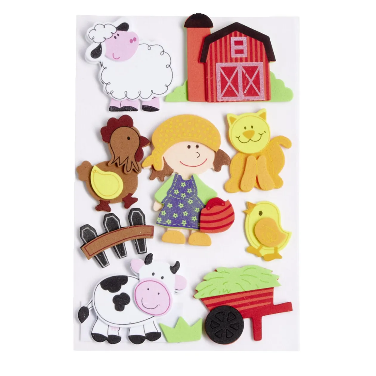 Pochette de stickers thème à la ferme