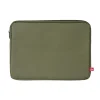 Pochette protection ordinateur polyester vert 34x24x2cm