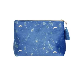 Pochette velours motif cosmic astro 21x7,5xH15,5cm - 2 modèles bleu ou rouge < Gifi Online