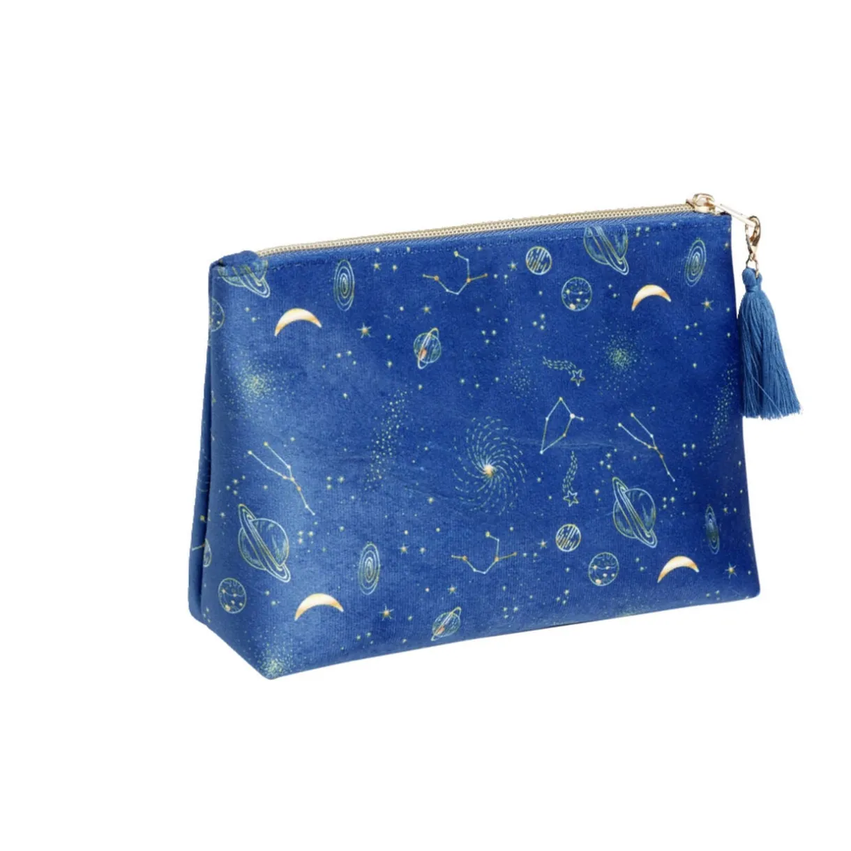 Pochette velours motif cosmic astro 21x7,5xH15,5cm - 2 modèles bleu ou rouge < Gifi Online