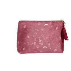 Pochette velours motif cosmic astro 21x7,5xH15,5cm - 2 modèles bleu ou rouge < Gifi Online