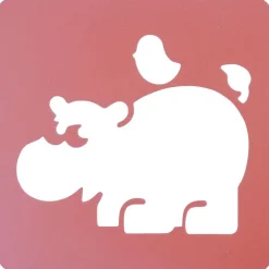 Pochoir animal x6