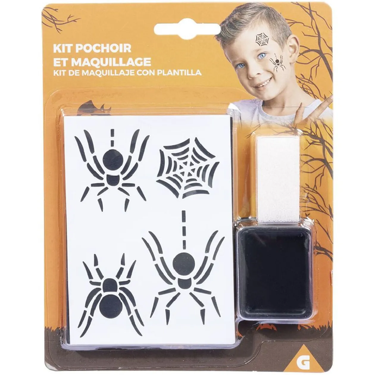 Pochoir à maquillage Halloween (2 modèles)