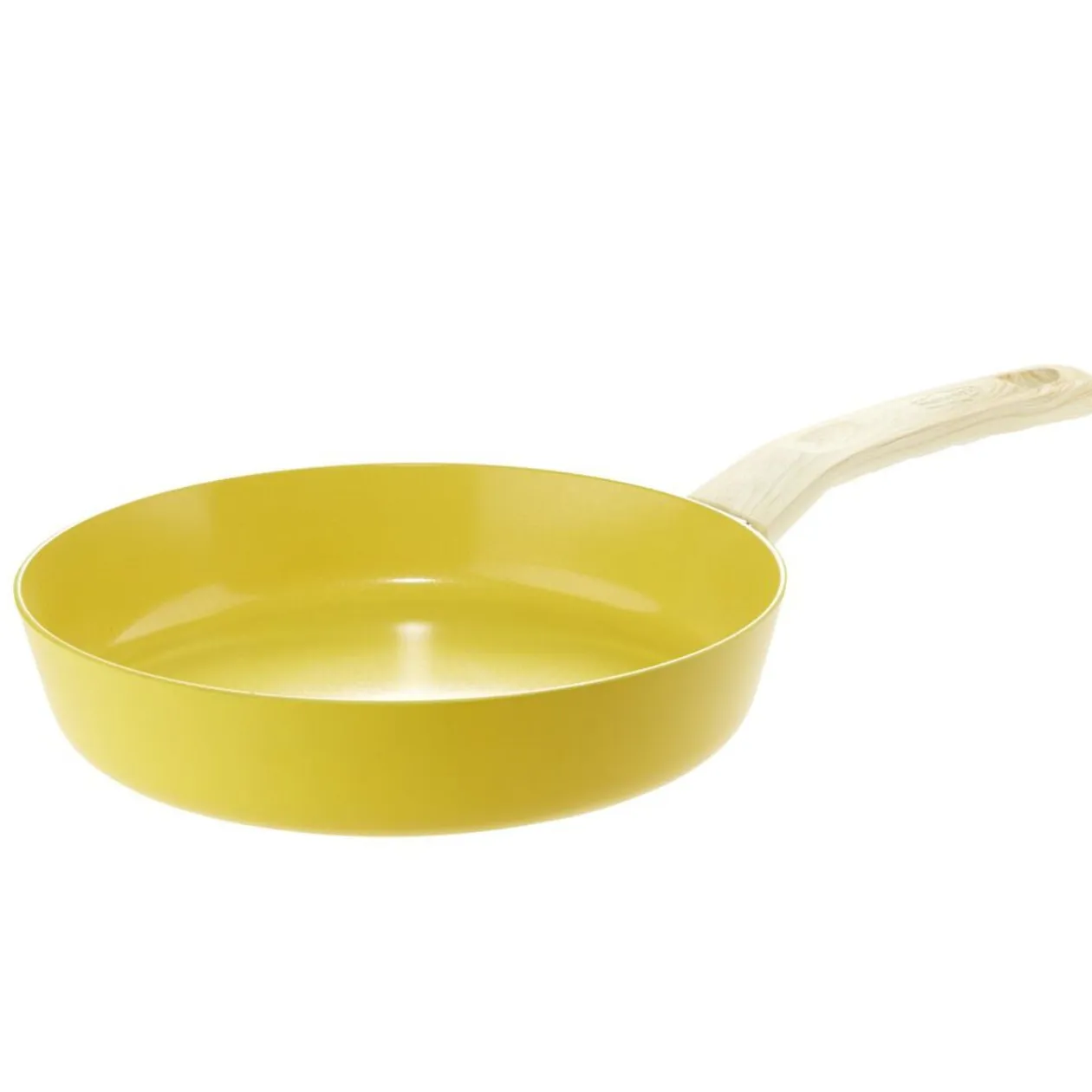 Poêle alu revêtement antiadhésif tous feux dont induction Ø24cm jaune