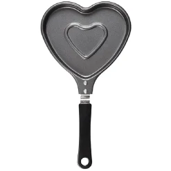 Poêle à pancake forme coeur gris et noir L15cm < Gifi Sale