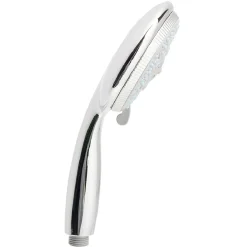 Pommeau de douche à 5 jets acier gris argenté