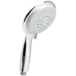 Pommeau de douche à 5 jets acier gris argenté