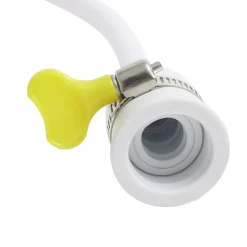 Pommeau de douche nomade pour robinet avec flexible blanc L113cm