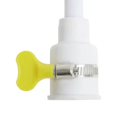 Pommeau de douche nomade pour robinet avec flexible blanc L113cm