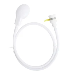 Pommeau de douche nomade pour robinet avec flexible blanc L113cm