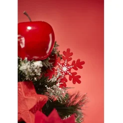 Pomme rouge à suspendre déco Noël < Gifi