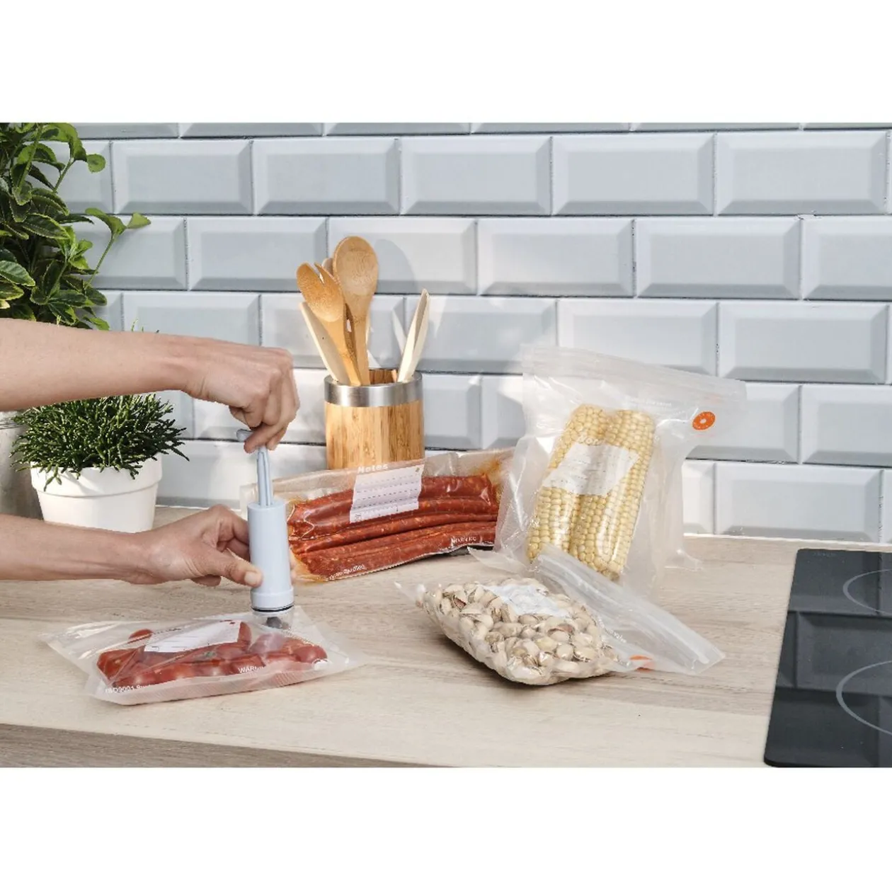 Pompe vide-air et 10 sachets sous-vide