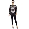 Poncho adulte Halloween squelette jour des morts calavera TU < Gifi Hot
