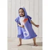 Poncho de plage enfant hippocampe TU 55x110cm