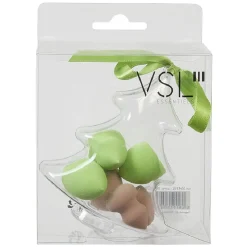 Éponge cosmétique x6 dans boîte Noël plastique transparent (2 modèles) < Gifi Discount