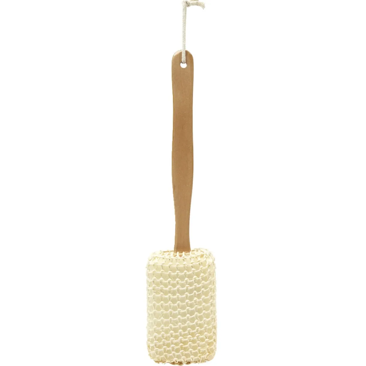 Éponge de douche avec manche en bois L38cm < Gifi New