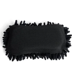 Éponge nettoyante voiture microfibre rouge avec filet spéciale finition < Gifi New