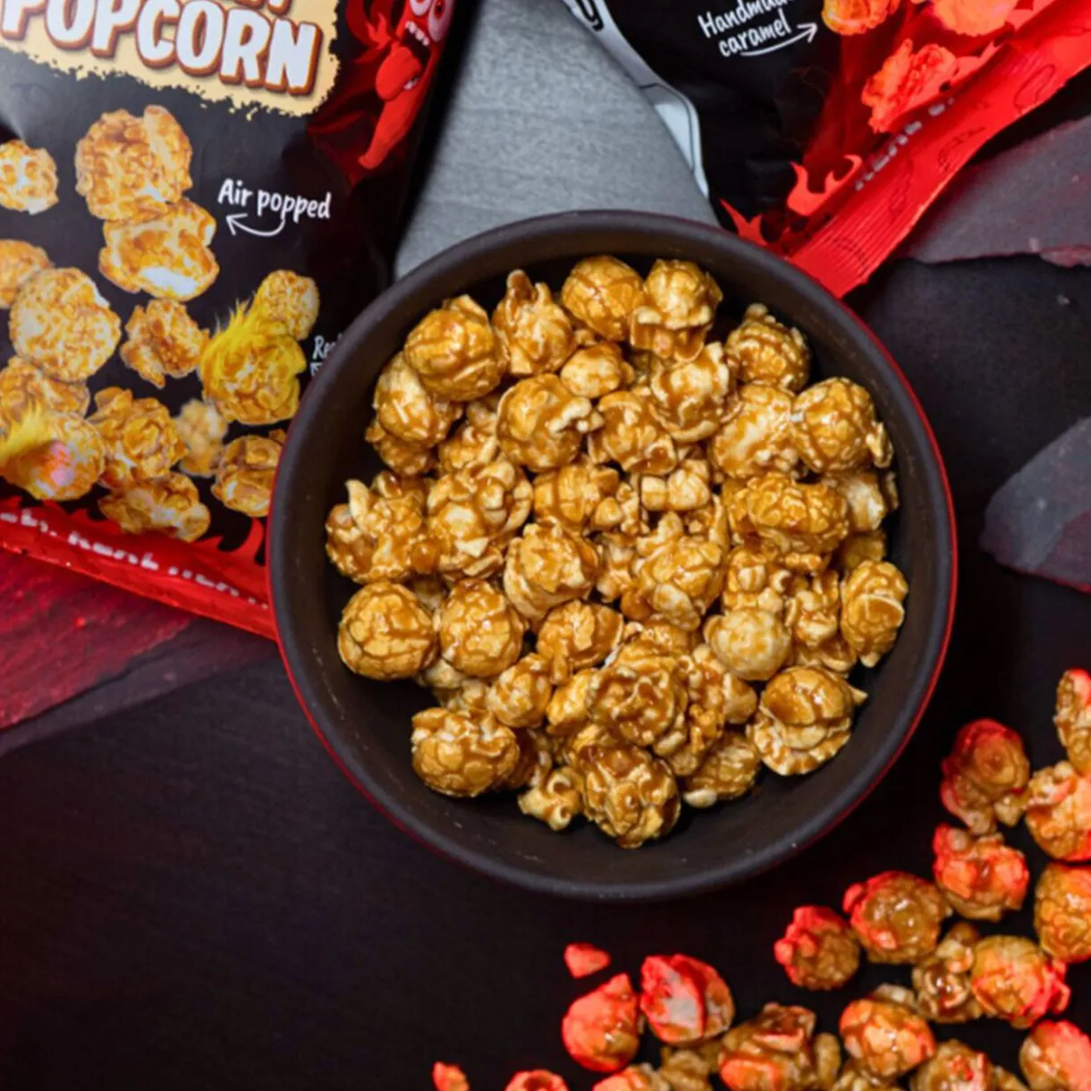 Pop corn piquant Hot Chip au caramel 120gr < Gifi