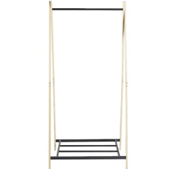 Portant bambou et tablette 75x44xH160cm