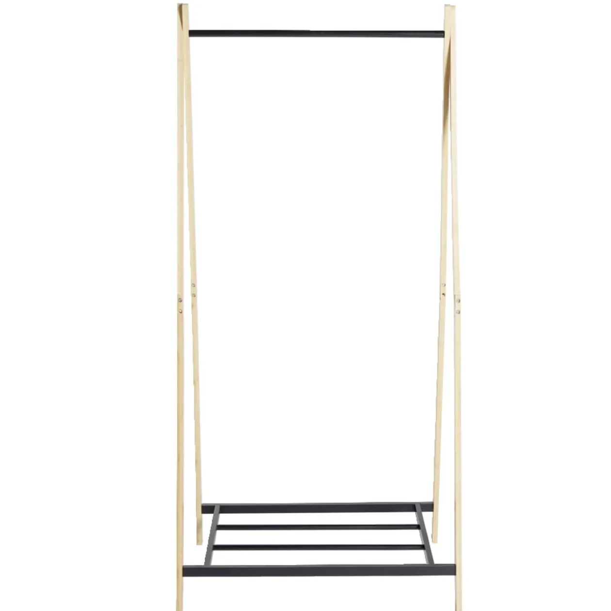 Portant bambou et tablette 75x44xH160cm