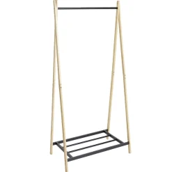 Portant bambou et tablette 75x44xH160cm