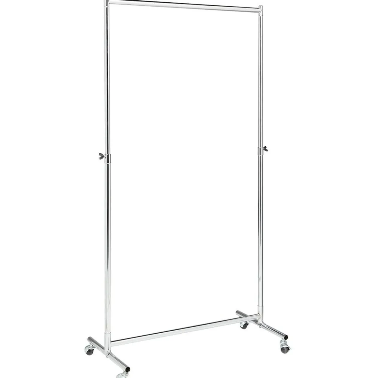 Portant charge lourde extensible acier chromé 88x42xH117.5à172cm