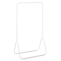 Portant vêtement simple blanc 80x47xH148cm < Gifi Outlet