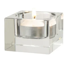 Porte bougie carré en verre