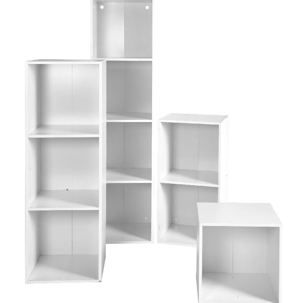 Porte Box Cube bois blanc < Gifi Discount