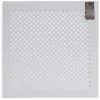 Porte Box Cube métal ajouré gris clair