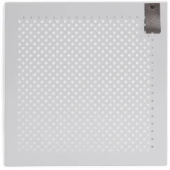 Porte Box Cube métal ajouré gris clair
