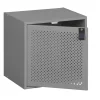 Porte Box Cube métal ajouré gris foncé < Gifi New