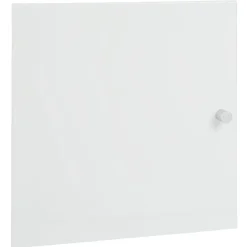 Porte Box Cube 32,2x32,2x1,2cm acier blanc avec poignée incluse