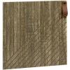 Porte Box Cube 32,2x32,2x1,2cm bois sculpté marron