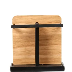 Porte brosses à dents couleur bois et noir < Gifi